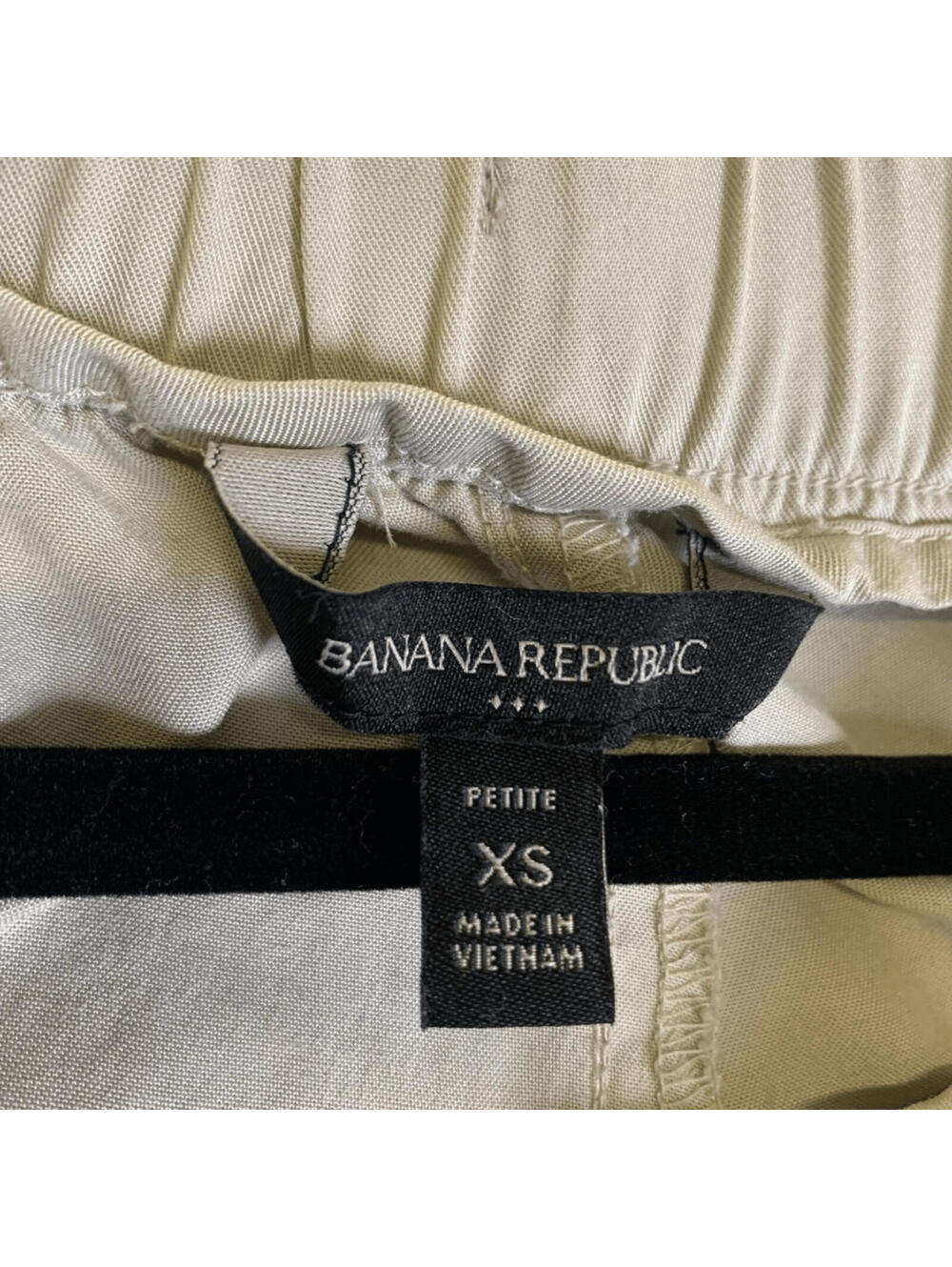 Banana Republic Womens Petite XS Cargo Jogger Pants Tan Pockets 100% Lyocell - Picture 5 of 9